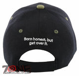 FISHEMEN ARE BORN HONEST BUT THEY GET OVER IT FISHING SPORT CAP HAT BLACK