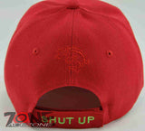 WHOLESALE NEW! SHUT UP AND FISH FISHING CAP HAT RED