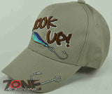 HOOK UP! W/SILVER YARN FISHING CAP HAT TAN