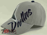 NEW! TEXAS DALLAS STAR CAP HAT W/LEATHER GREY