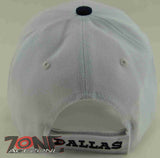 NEW! TEXAS DALLAS STAR CAP HAT W/LEATHER WHITE