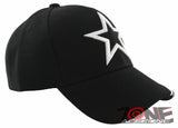 NEW! TEXAS DALLAS STAR SIDE LINE CAP HAT BLACK