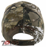 NEW! NATIVE PRIDE EAGLE FEATHERS FAUX LEATHER BASEBALL CAP HAT CAMO