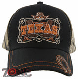 NEW! TEXAS STAR HAT BOOTS HORSESHOE COWBOY CAP HAT BLACK