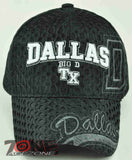 NEW! TEXAS DALLAS BIG D MESH CAP HAT BLACK