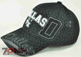NEW! TEXAS DALLAS BIG D MESH CAP HAT BLACK