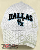 NEW! TEXAS DALLAS BIG D MESH CAP HAT WHITE