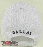 NEW! TEXAS DALLAS BIG D MESH CAP HAT WHITE