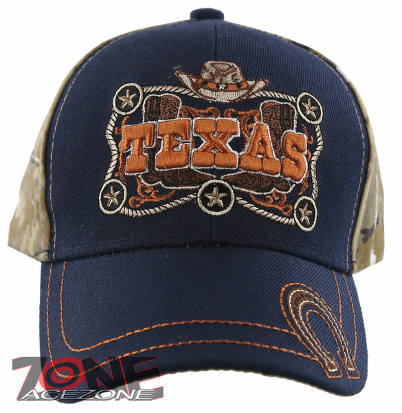 NEW! TEXAS STAR HAT BOOTS HORSESHOE COWBOY CAP HAT NAVY