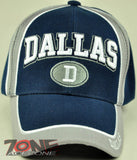 NEW! TEXAS DALLAS D CAP HAT NAVY