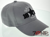 NEW! TEXAS LONE STAR 1856 DALLAS TX CAP HAT GRAY