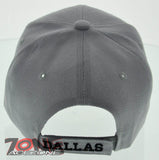 NEW! TEXAS LONE STAR 1856 DALLAS TX CAP HAT GRAY