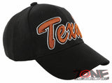 NEW! TEXAS TX LONE STAR STATE BIG TEXAS TX BALL CAP HAT BLACK