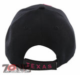 NEW! TEXAS TX LONE STAR STATE MAP TEXAS CAP HAT BLACK HOT PINK