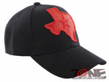 NEW! TEXAS TX LONE STAR STATE MAP TEXAS CAP HAT BLACK RED