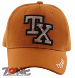 NEW! TEXAS MESH TX LONE STAR STATE CAP HAT ORANGE