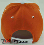 NEW! FLAME TEXAS TX CAP HAT WHITE ORANGE