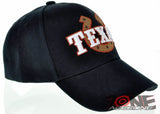 NEW! TEXAS TX HORSESHOE COWBOY CAP HAT BLACK