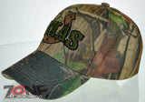 NEW! TEXAS TX HORSESHOE COWBOY CAP HAT CAMO