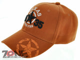 NEW! TEXAS TX 1835 REVOLUTION LONE STAR CAP HAT ORANGE