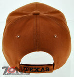 NEW! TEXAS TX 1835 REVOLUTION LONE STAR CAP HAT ORANGE