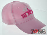 NEW! TEXAS TX 1835 REVOLUTION LONE STAR CAP HAT PINK