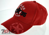 NEW! TEXAS TX 1835 REVOLUTION LONE STAR CAP HAT RED