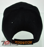 NEW! TEXAS LONE STAR 1837 HOUSTON TX CAP HAT BLACK
