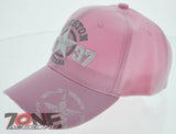 NEW! TEXAS LONE STAR 1837 HOUSTON TX CAP HAT PINK