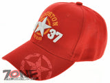 NEW! TEXAS LONE STAR 1837 HOUSTON TX CAP HAT RED