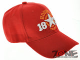 NEW! TEXAS LONE STAR 1837 HOUSTON TX CAP HAT RED