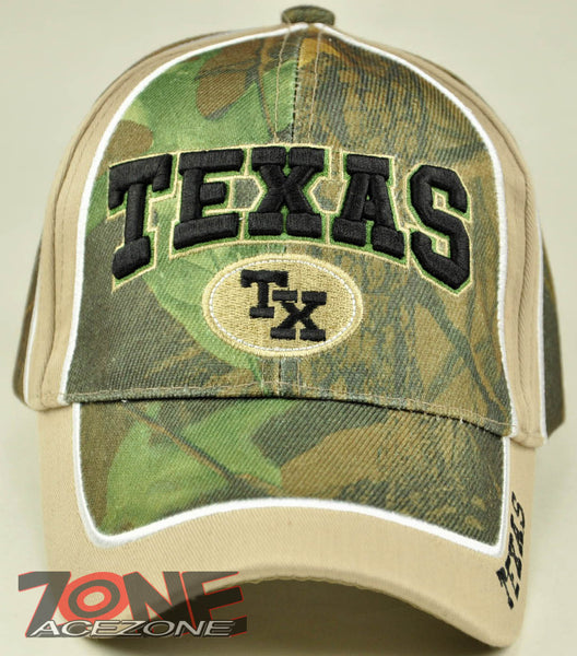 NEW! TEXAS TX CAP HAT ROUND CAMO