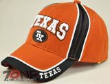 NEW! TEXAS TX CAP HAT ROUND ORANGE