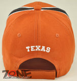 NEW! TEXAS TX CAP HAT ROUND ORANGE
