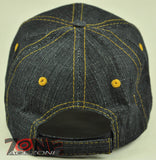 NEW! TEXAS TX METAL BLACK JEANS CAP HAT 100% COTTON BLACK