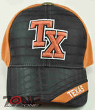 NEW! TX TEXAS TX CAP HAT TX BLACK ORANGE