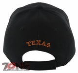 NEW! TEXAS FOREVER SKULL CACTUS BALL CAP HAT BLACK