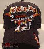 WHOLESALE NEW! TEXAS BULL TX CAP HAT BLACK