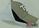 NEW! TX TEXAS TX MESH CAP HAT TAN