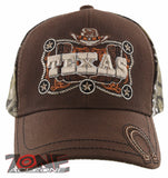 NEW! TEXAS STAR HAT BOOTS HORSESHOE COWBOY CAP HAT BROWN