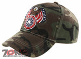 NEW! EAGLE USA ROUND STAR FLAG BALL CAP HAT CAMO