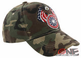 NEW! EAGLE USA ROUND STAR FLAG BALL CAP HAT CAMO