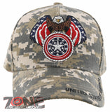 NEW! EAGLE USA ROUND STAR FLAG BALL CAP HAT ACU CAMO