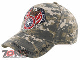 NEW! EAGLE USA ROUND STAR FLAG BALL CAP HAT ACU CAMO