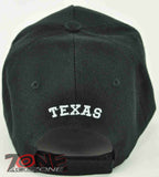 NEW! TX TEXAS ROUND TX CAP HAT BLACK