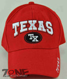 NEW! TX TEXAS ROUND TX CAP HAT RED