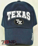 NEW! TX TEXAS ROUND TX CAP HAT NAVY
