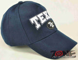 NEW! TX TEXAS ROUND TX CAP HAT NAVY