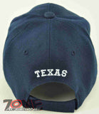 NEW! TX TEXAS ROUND TX CAP HAT NAVY
