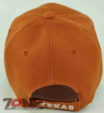 NEW! TX TEXAS LONE STAR STATE TX CAP HAT ORANGE